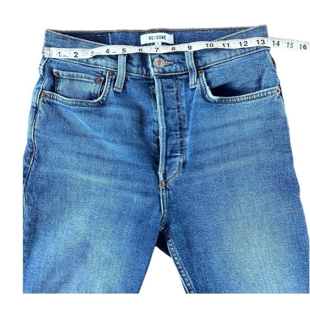 Re/Done High Rise Blue Women's Jeans - Picture 6 of 11